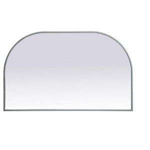 Elegant Lighting Metal Frame Arch Mirror 39x24 Inch in Silver - 1 of 4