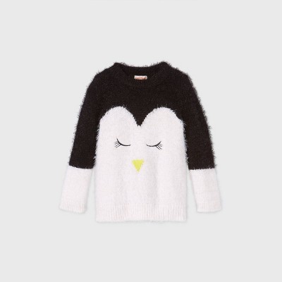 girls penguin sweater