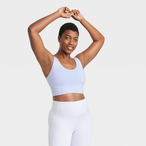 Women's Sculpt High Support Zip Front Sports Bra - All In Motion™ White 40d  : Target