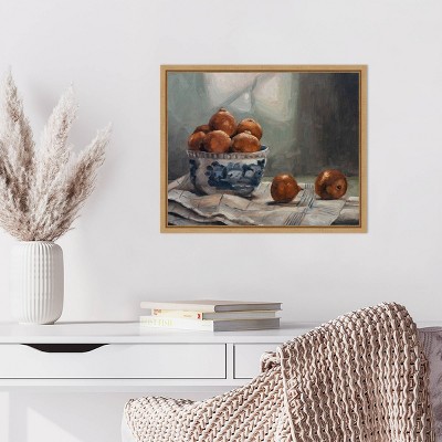 Marian Parsons Realism Art Brown Floater Frame Canvas Print