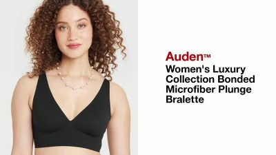 Women's Luxury Collection Bonded Microfiber Plunge Bralette - Auden™, 2 of 6, play video