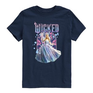 Boys' - Wicked - Glinda Fun Florals Short Sleeve Graphic T-Shirt - 1 of 4