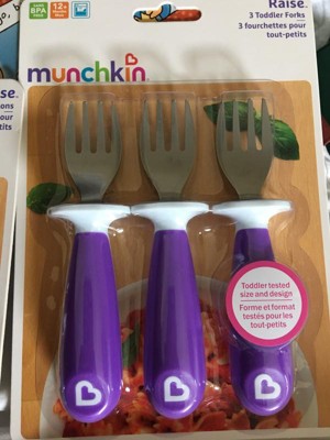 Munchkin Raise Toddler Fork and Spoon Set - 2pk – Blue