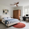 42" Ceiling Fan with Light, 3 Light Walnut Wood Blades, Remote Control, Reversible DC Motor for Living Room - 3 of 4