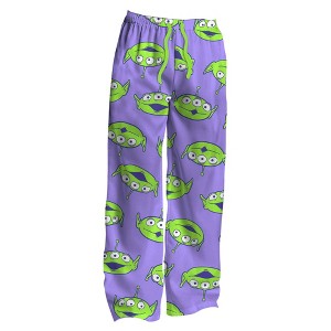 Men's Toy Story Alien Knit Pajama Pants - Purple - 1 of 3