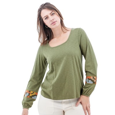 Aventura Clothing Women's Elsinore Embroidered Long Sleeve Top