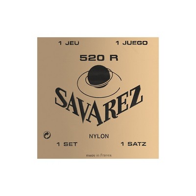 Savarez 520R Traditional Red Card Strong Tension Classical Guitar Strings