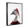 Stupell Industries Duck in Santa Hat, 17'' x 21'', Black - 3 of 4