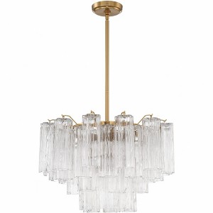 Crystorama Lighting Addis 9 - Light Chandelier in  Aged Brass - 1 of 4