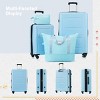 4-Piece Luggage Set,Expandable ABS Hardshell Luggage Sets Spinner 20 In/28 In  With TSA Lock,Travel Duffel Bag And Toiletry Bag-Cuddlewood - 2 of 4