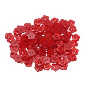 Unique Bargains Resin 2-Hole Craft Replacement Flower Sewing Buttons 150 Pcs - 1 of 4