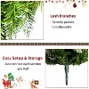 KWPZQEB Artificial Christmas 4-Piece Set with Garland, Wreath and Set of 2 Entrance Trees X-mas, Xmas Decor with LED Lights for Indoor, Green - 4 of 4