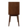Calvin Mid-Century Modern Cabinet: Storage, Tapered Legs, Walnut - Adore Decor - 4 of 4