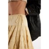 Clotth Women's Layered Ruffle Skirt - Tiered Knee Length Skirt, Pleated Drawstring Waist Short Skirt, Y2K Going Out Streetwear - 4 of 4