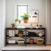 Hommoo 55" Console Table, Sofa Table with 3-Tier Storage Shelve - 2 of 4