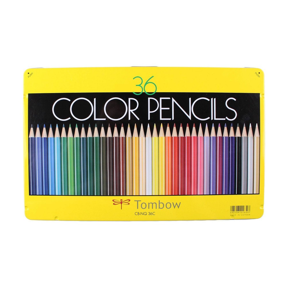 36ct Colored Pencil Set 1500 Series - Tombow: Multicolor Art Supplies, Presharpened, 1.0mm, Ages 14+