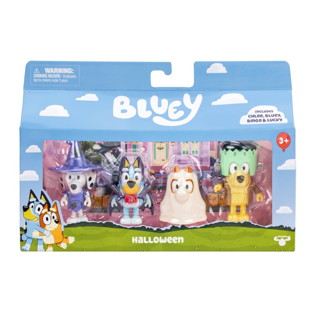 Bluey Costume Party Figures 4pk