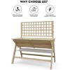 GustoWave 52'' Wooden Raised Garden Bed With Legs, Mobile Outdoor Planter Box With Storage Shelf, Elevated Large Planter Box - 4 of 4