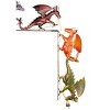 Wind & Weather Handcrafted Colorful Metal Dragons Door/Window Crawler - 4 of 4
