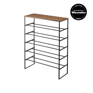 Yamazaki Home - Six-Tier Shoe Rack (34" H) - Steel - 1 of 4