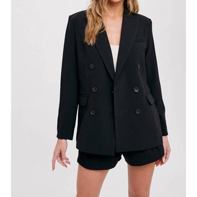 Women's Classic Double Breasted Blazer - BluIvy