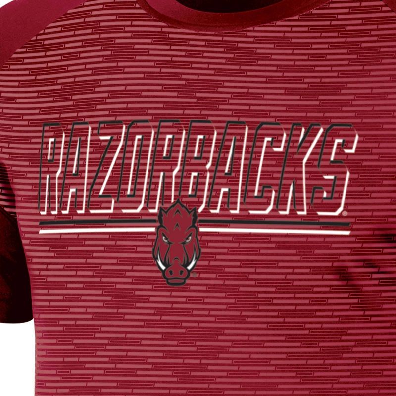 NCAA Arkansas Razorbacks Men&#39;s Poly T-Shirt, 3 of 4