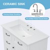 KTMBDW 36" Bathroom Vanity with Undermount Sink, Bathroom Sink Cabinet, Modern Bathroom Storge Vanity with Large Soft Closing Doors, Drawers - 4 of 4