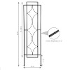 Sunnydaze Decorative Steel Metal Chic Diamonds Design Garden Trellis - Black - 2-Pack - image 3 of 4