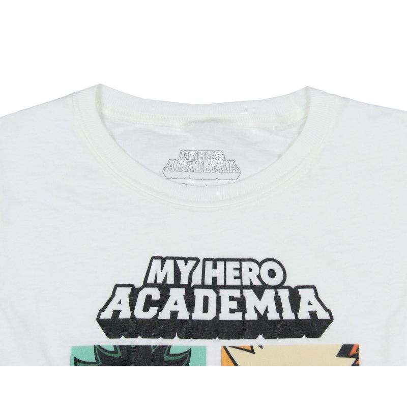 My Hero Academia Girls' Shirt Plus Ultra! Character Grid T-Shirt Tee Kids, 4 of 5
