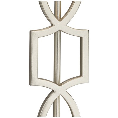 Evan Brushed Nickel Table Lamps with USB and Dimmer Set