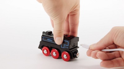 Locomotive rechargeable BRIO World - Ravensburger - Jaune - Mixte dès 3 ans pas cher