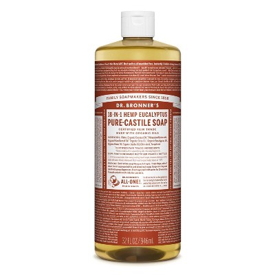 Dr. Bronner's 18-In-1 Hemp Pure-Castile Soap - Eucalyptus - 32 fl oz