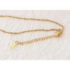 Anna-Kaci Stylish Adjustable Gold Toned Star Moon Sun Heart Zircon Pendant Necklace - 3 of 4