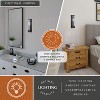 VAXCEL Bari 1 Light Contemporary Wall Sconce with Clear Cylinder Glass - 2 of 4