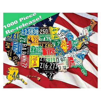 Springbok State Plates Puzzle 1000pc