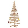 vidaXL Christmas Trees with Stand Natural 47.2" Solid pine wood - 3 of 4