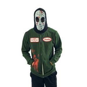 Friday The 13th Jason Long Sleeve Men's Green Cosplay Hoodie - 1 of 4