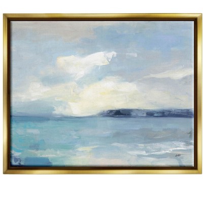 Stupell Industries Abstract Ocean View LandscapeFloater Canvas Wall Art