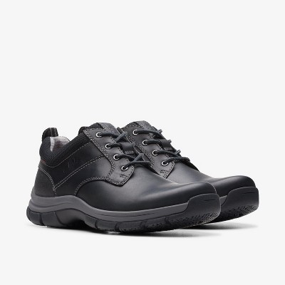 Clarks Mens Walpath Low Black Leather Shoes 10.5 Medium — фото 4