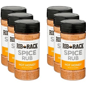 Rib Rack Rub Hot Honey Spice - Pack of 6 - 6.5 oz - 1 of 4