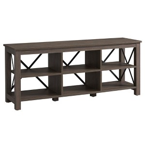 58 Inch Alder Brown/Metal TV Stand - Henn&Hart - 1 of 4