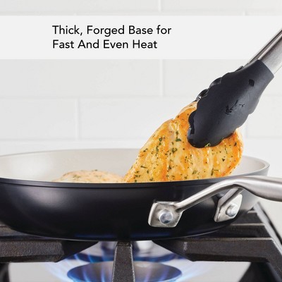 Matte Black 10-Piece Ceramic Nonstick Cookware Set with Stainless Steel Handles