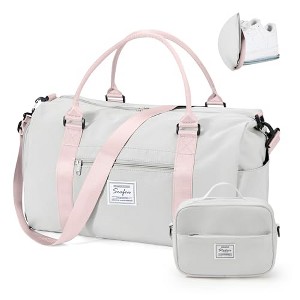 Generic Gym Bag for Women with Shoes Compartment Small Duffel Bag Sport bag wi - 1 of 4