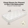 KeaBabies Mini Crib Sheets for Baby Girls, Boys, 2-Pack Soothe Pack and Play Sheets Fitted, Organic Pack N Play Mattress Sheet - 3 of 4