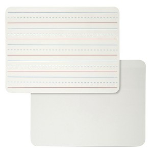 Charles Leonard Dry Erase Board, Two Sided, Lined/Plain, 9" x 12" - 1 of 1