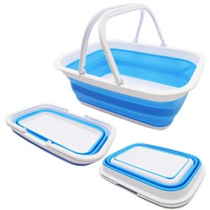 SAMMART 9.2L (2.37Gallon) Collapsible Tub with Handles - 1 of 4
