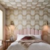 Eclipse Pearl White and Gold Geometric Paste the Wall Wallpaper - 2 of 4