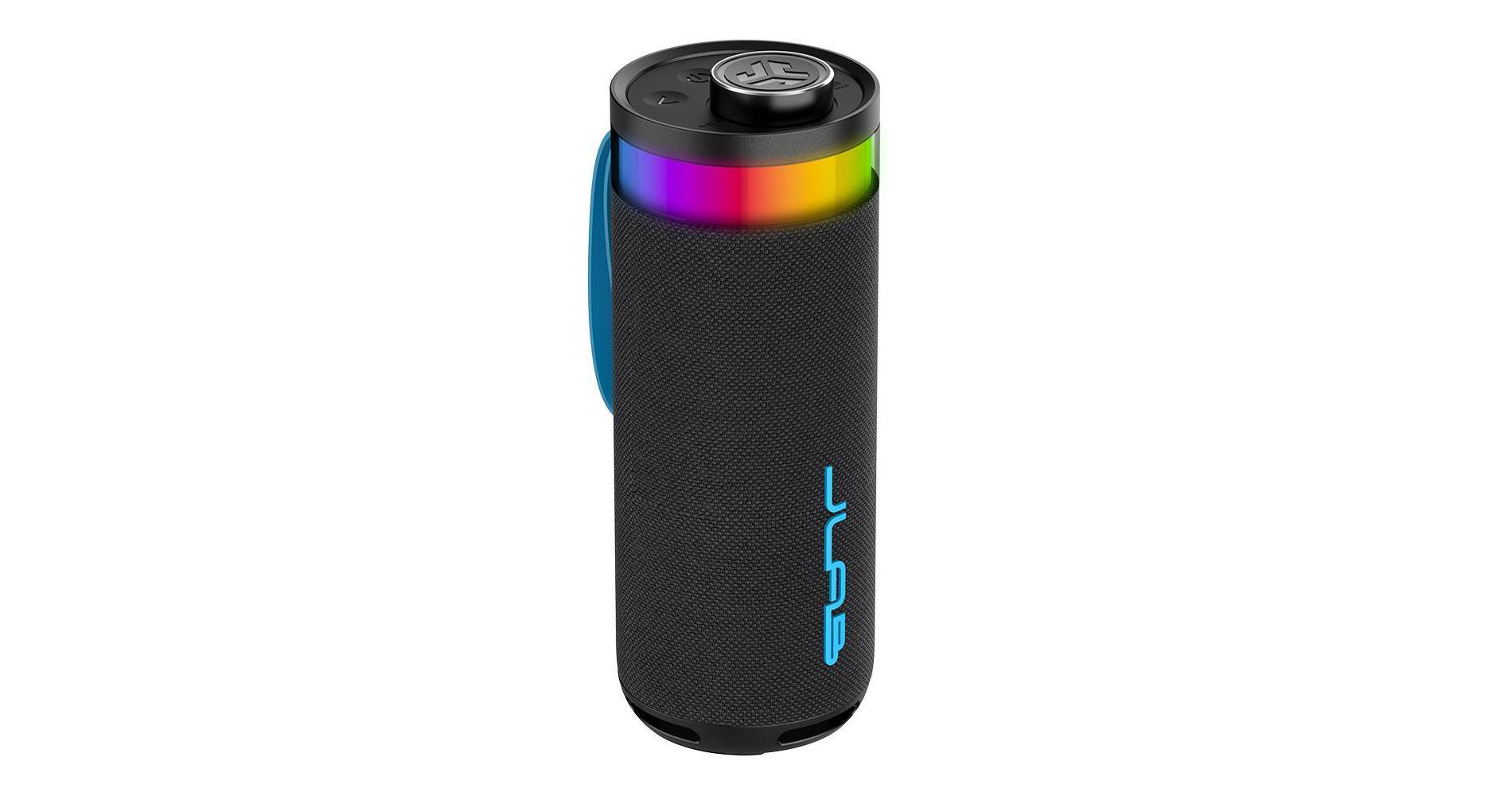JLab Go Party Portable Speaker - Black: Bluetooth, Waterproof, USB-C Charging, LED Light