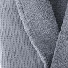 Grund Ocean Isle 100 Percent Organic Turkish Cotton GOTS Certified Ultra Soft Quick Absorbing Towel Bathrobe, Large, Slate Gray - 3 of 4