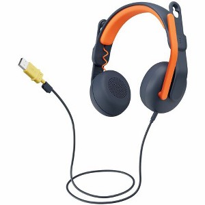 Logitech Zone Learn Headset - Stereo - USB Type A - Wired - On-ear - Binaural - Circumaural - 4.30 ft Cable - Noise Canceling - 1 of 4